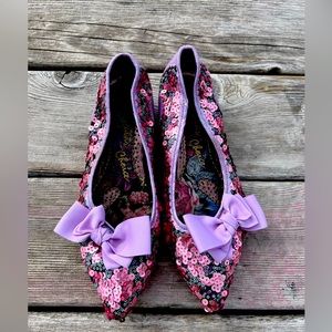 Irregular Choice, sequin flat